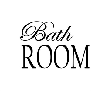 Wallsticker Bath Room fra La Finesse - Tinashjem