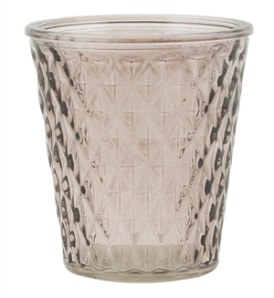 Vase med tern brunt glas fra Ib Laursen - Tinashjem