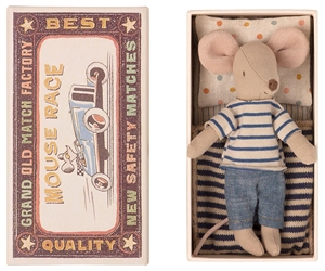 Maileg big brother mouse in matchbox - Tinashjem