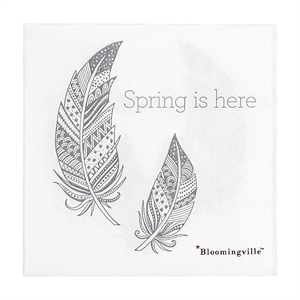 31007266 Serviet Spring is here fra Bloomingville - Tinashjem