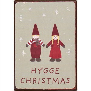 Metalskilt Hygge Christmas fra Ib Laursen - Tinashjem