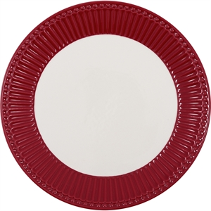 Alice Claret red plate fra GreenGate - Tinashjem
