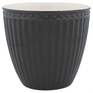 Alice dark grey latte cup fra GreenGate - Tinashjem