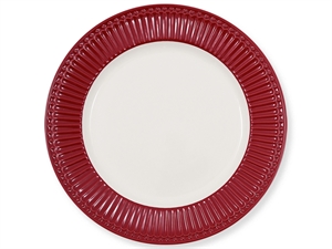 Alice claret red dinner plate fra GreenGate - Tinashjem