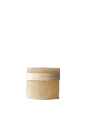 Lys Sand højde 10 cm Timber Candle fra Lübech Living - Tinashjem