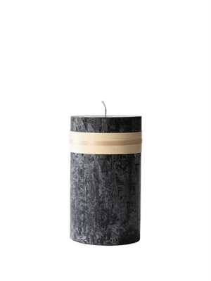 Lys Sort højde 15 cm Timber Candle fra Lübech Living - Tinashjem