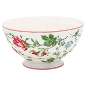 Constance White French Bowl XL fra GreenGate - Tinashjem