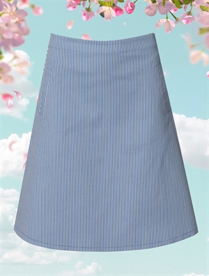 DUSOFIAS STRIPES LIGHTBLUE WHITE nederdel fra du Milde - Tinashjem