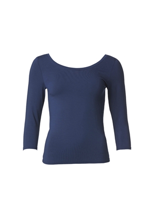 BASIC BLUE TRINNI med rund hals fra du Milde - Tinashjem