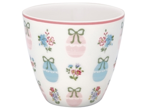 Elsie white latte cup fra GreenGate - Tinashjem