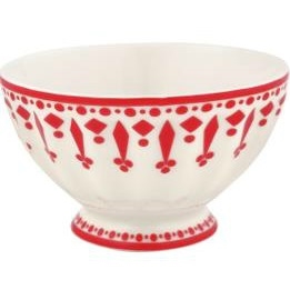 Fleur red french bowl 10 cm medium fra GreenGate - Tinashjem