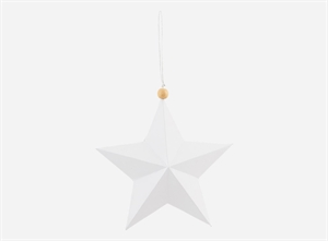 Stjerne ophæng hvid 15 cm fra house Doctor - Tinashjem