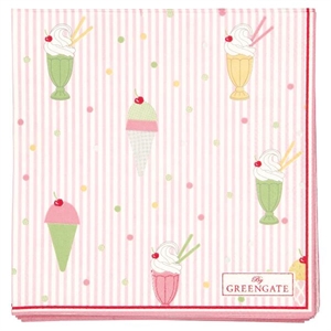 Isa pale pink servietter small fra GreenGate - Tinashjem
