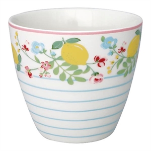 Limona White latte cup fra GreenGate - Tinashjem