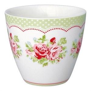 Mary White latte cup fra GreenGate - Tinashjem