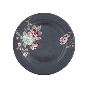 Maude dark grey plate fra GreenGate - Tinashjem