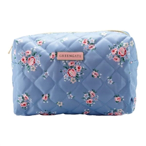 Nicoline Dusty Blue wash bag large fra GreenGate - Tinashjem