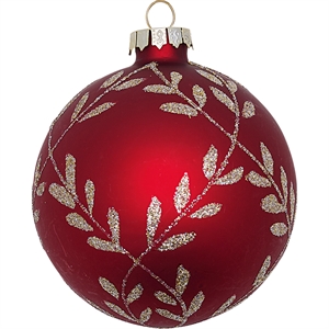 Winter red gold ball glass fra GreenGate - Tinashjem